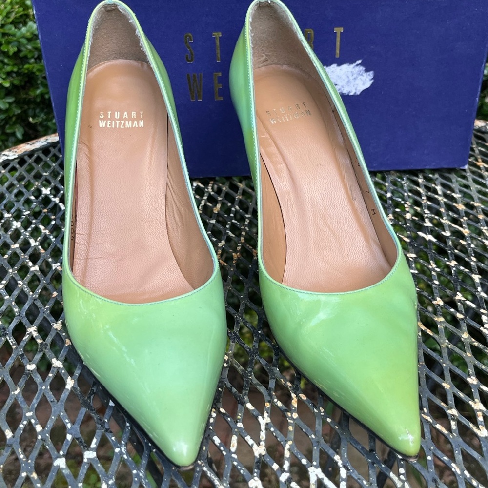 Stuart Weitzman Lime Green Heels